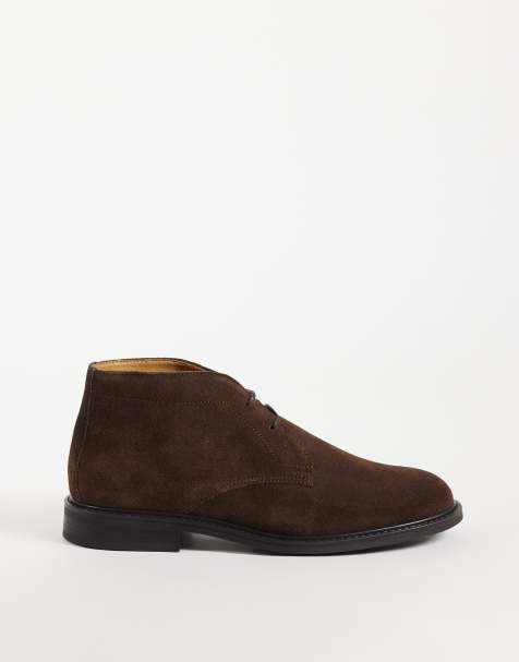 Mango 100% suede desert boot in brown - view 1