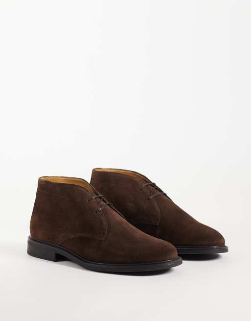 Mango 100% suede desert boot in tan, 2 of 4