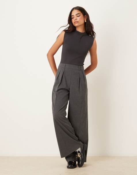 Mango 2 in 1 high neck sleeveless tailored jumpsuit in gray - view 1