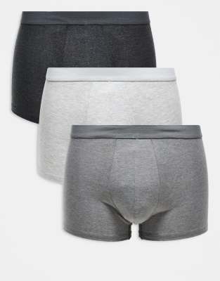 Mango 3 Pack Boxers In Gray