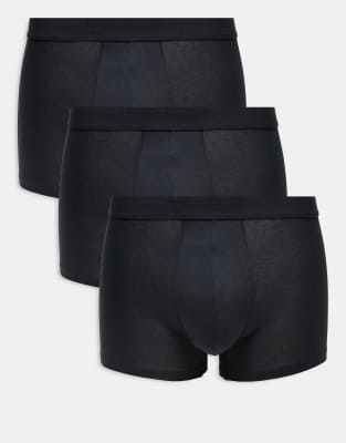 3 pack boxers in black