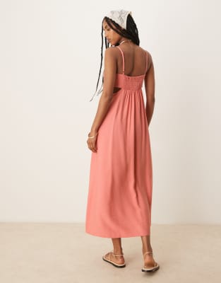 Mango A-line Cut Out Side Panel Detail Dress Maxi Dress