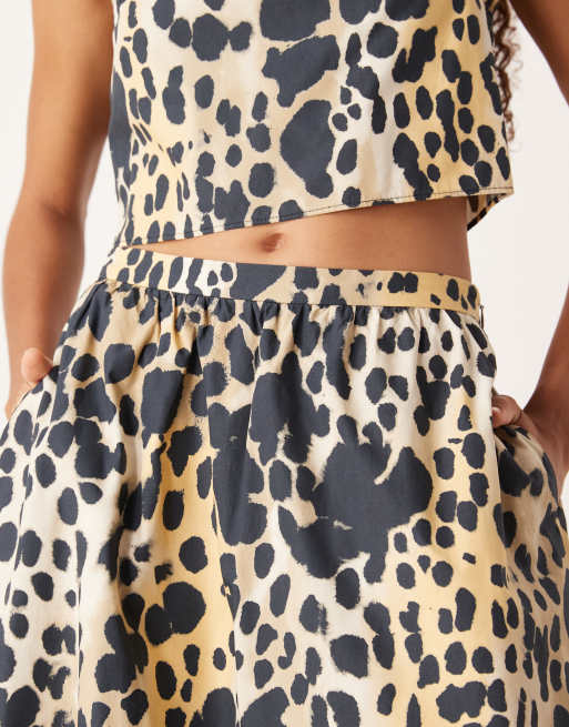 Mango a line midi skirt in leopard print part of a set ASOS