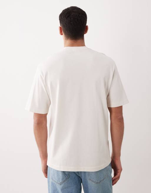 Mango - Afslappet råhvid T-shirt i 100% bomuld, 5 af 5