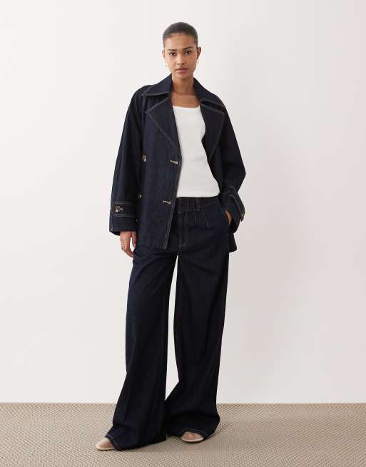 Mango – Alma – Zestaw jeansowy w kolorze indygo, 100% bawełna: kurtka i jeansy, 2 z 3