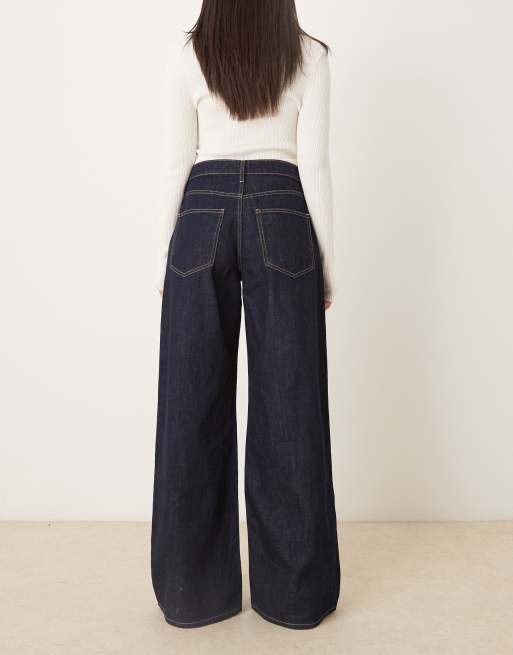 Mango – Annie – Indigoblå, baggy jeans i 100% bomull, 2 av 5