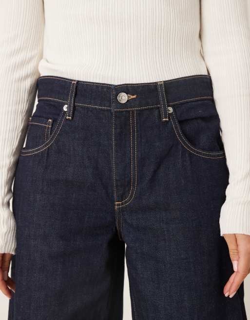 Mango – Annie – Weite Jeans aus 100% Baumwolle in Indigo, 5 von 5