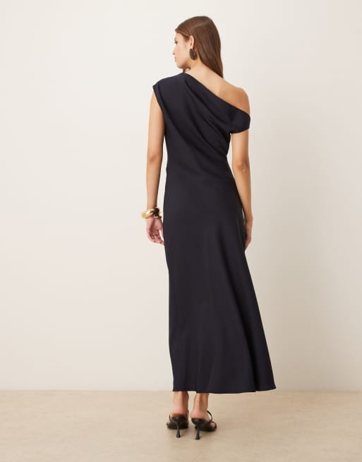 hoco dresses off the shoulder Sleeveless Satin Homecoming Dress With Ruffles PD540 US8 / White thigh length meta-size-guide-in-inches-for-women Faith Maxi Dress ~ Size:6XL[+$8.99]