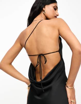 backless one shoulder dress