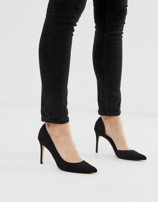 Mango - asymmetriske pumps i sort