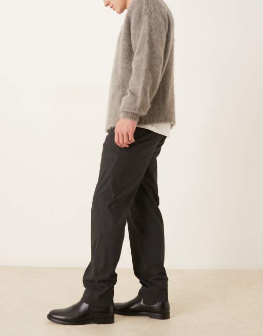 Mango Atlas cotton mix tailored trouser in charcoal check, 3 of 5
