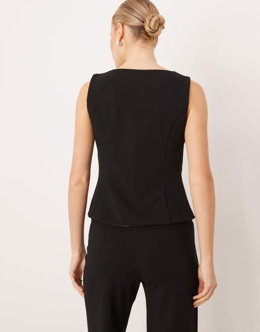 Mango – Avay – Elegante Weste in Schwarz, Kombiteil, 4 von 4