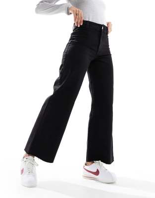 Mango Mango baggy relaxed jean in black