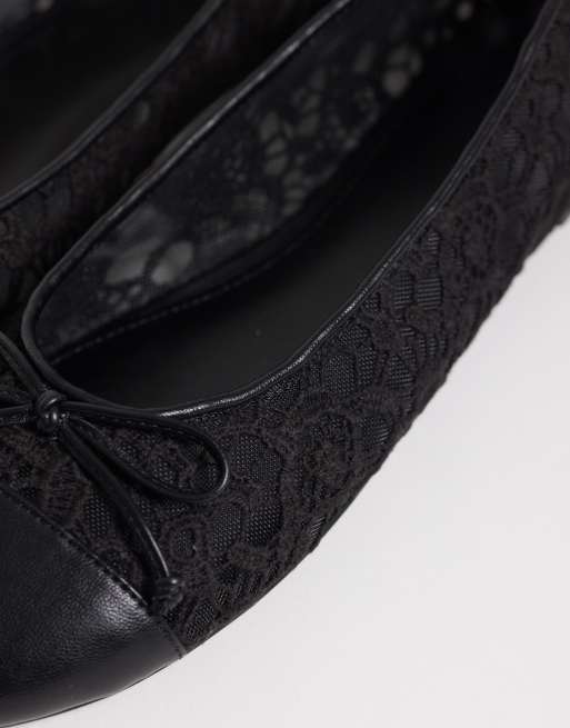 Mango ballerine in pizzo nere, 2 di 4