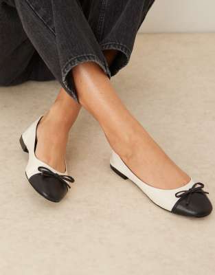 Mango Ballet Flat With Bow In Multi