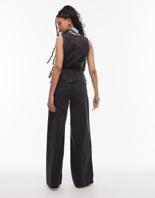 Mango Balloon Leg Jeans In Black
