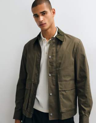 Mango Barn Jacket In Green