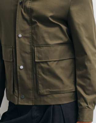 Mango Barn Jacket In Green