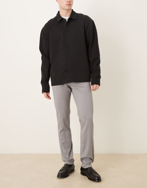 Mango – Barna – Elegante Hose in Hellgrau mit hohem Baumwollanteil und geradem Schnitt, 2 von 5