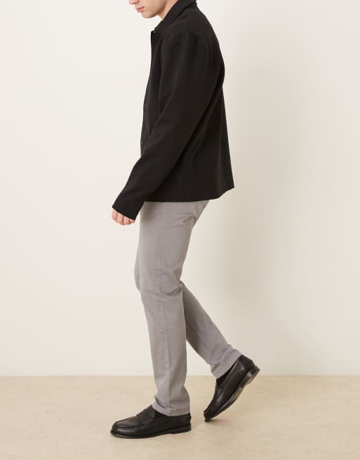 Mango - Barna - Katoenrijke rechte elegante broek in lichtgrijs, 3 van 5