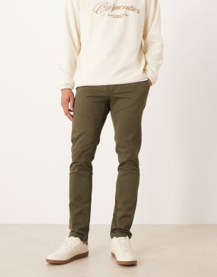 Mango Barna Slim Pants In Green