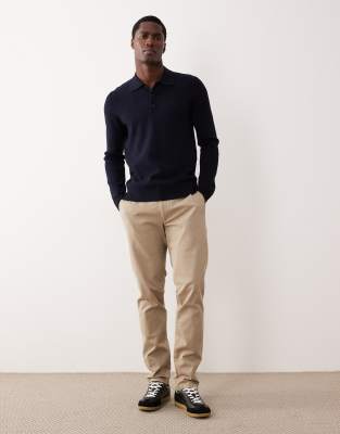 Mango Barna Slim Pants In Neutral