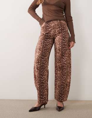 Mango Barrel Jean In Brown