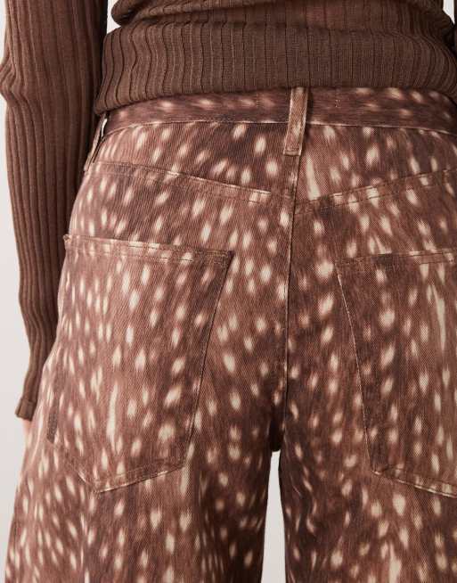 Mango barrel jean in deer print, 5 of 5