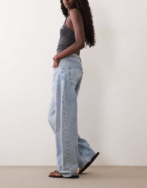 Mango barreljeans i ljusblått, 3 av 5