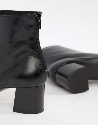mango basic leather boot