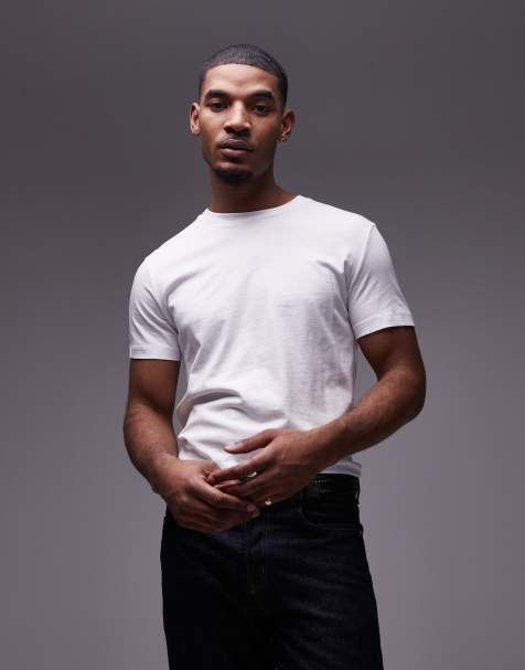 Mango basic short sleeve t-shirt in white - view 1