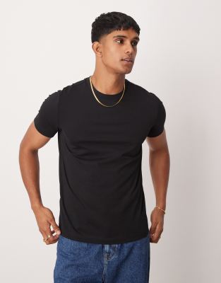 Mango basic t-shirt in black