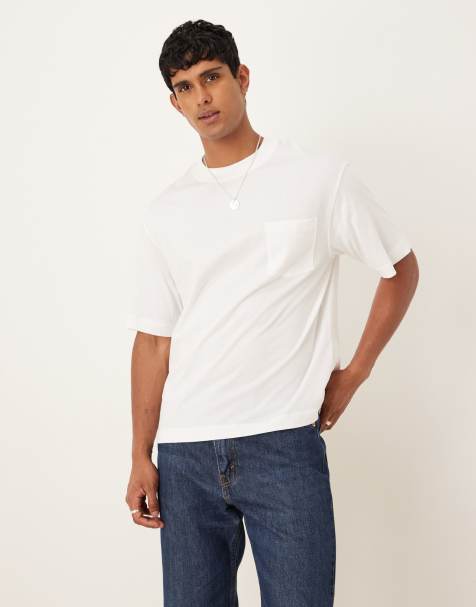 Mango – Bawełniany T-shirt w naturalnym kolorze - view 1