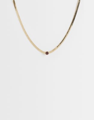 Mango Beaded Necklace In Gold