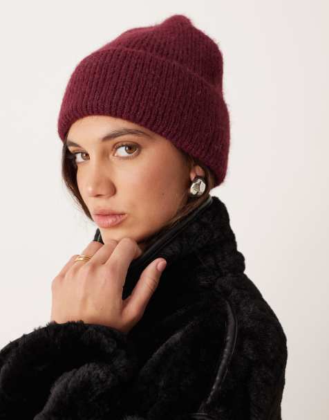 Mango - Beanie in kersenrood - view 1