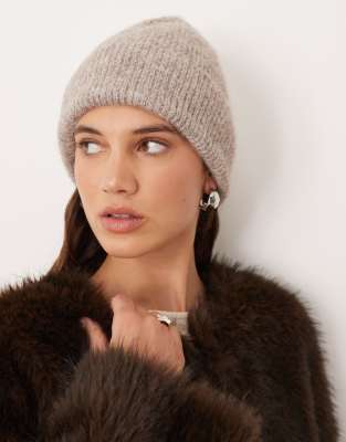 Mango Mango beanie in mushroom-Brown