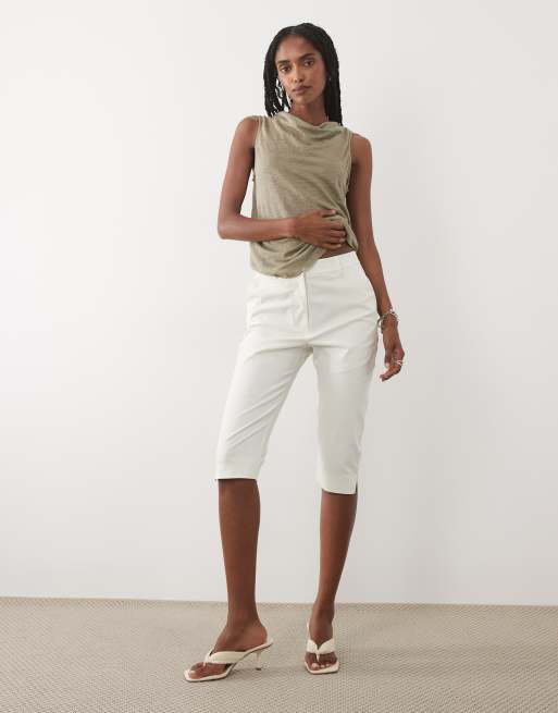 Mango – Beige, ärmlös topp med båtringning, 2 av 4