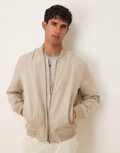 Mango - Beige bomber-jakke - view 1