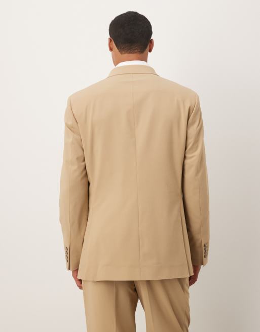 Mango - Beige dobbeltradet blazer - Del af sæt, 3 af 5