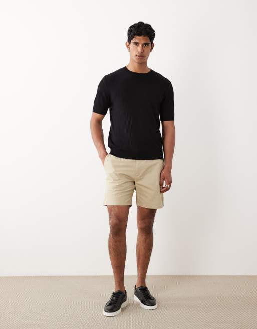 Mango – Beige shorts i bomullsmix med dragsko, 2 av 5