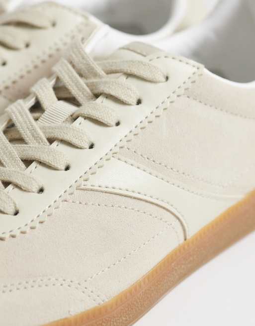 Mango - Beige sneakers med ruskind og gummisål, 3 af 5