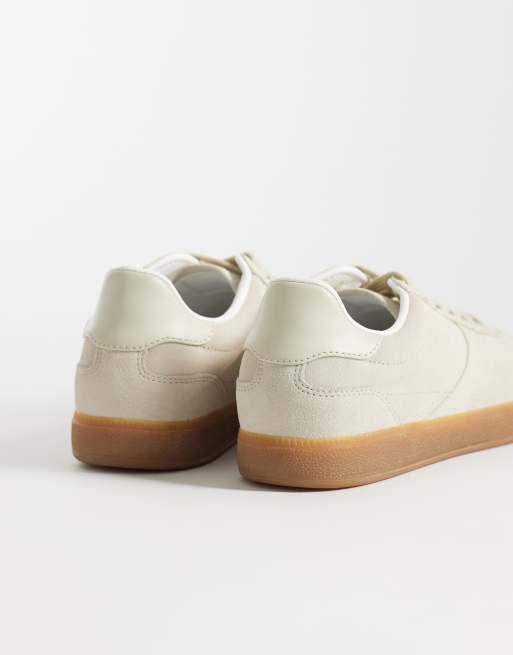 Mango - Beige sneakers med ruskind og gummisål, 4 af 5