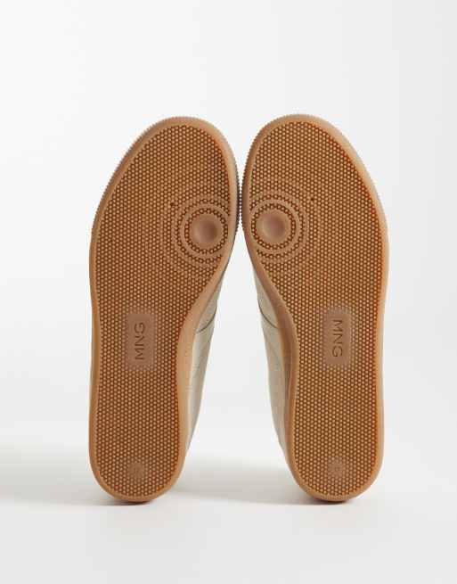 Mango - Beige sneakers med ruskind og gummisål, 5 af 5