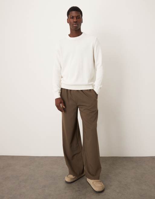 Mango – Beige, stickad tröja med rund ringning, 2 av 5