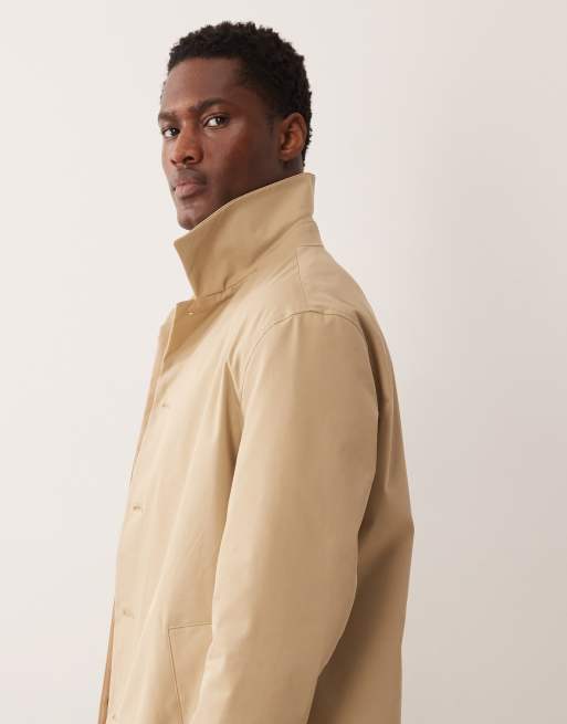 Mango – Beige trenchcoat i bomullsmix, 4 av 5