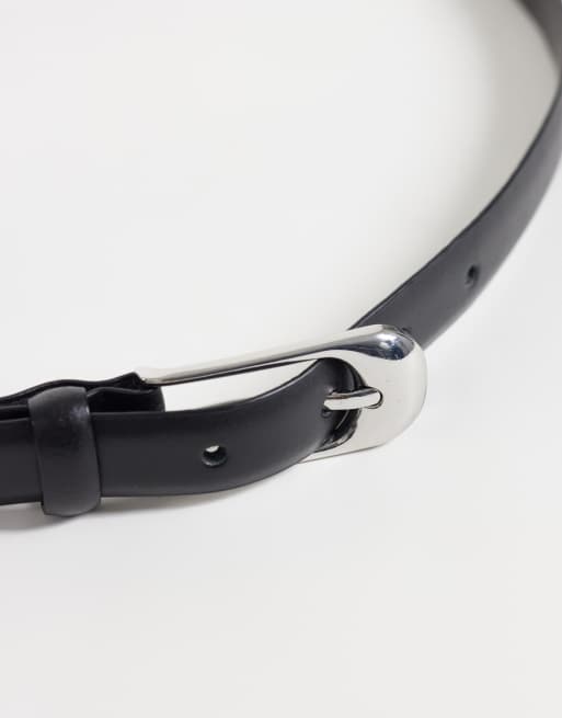 Mango belt with silver buckle in black  , 3 of 3