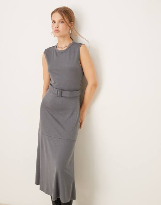 mango belt knit dress Belt knit dress