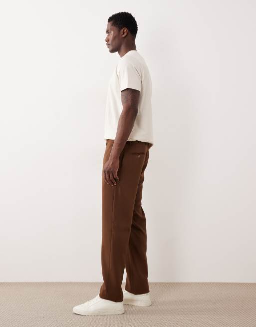Mango Bergamo premium wool mix tailored suit trouser co-ord in brown, 3 of 5
