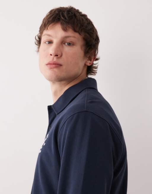 Mango – Besticktes Polo-Sweatshirt aus 100% Baumwolle in Marineblau, 4 von 5