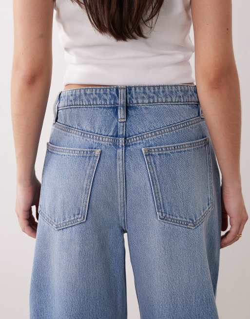 Mango Bet 100% cotton barrel jean in light blue, 5 of 5